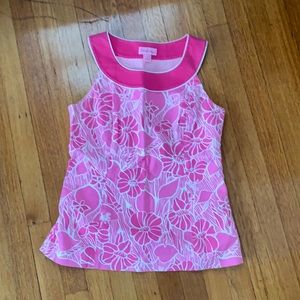 Lilly Pulitzer Pink Sleeveless Top Size 6